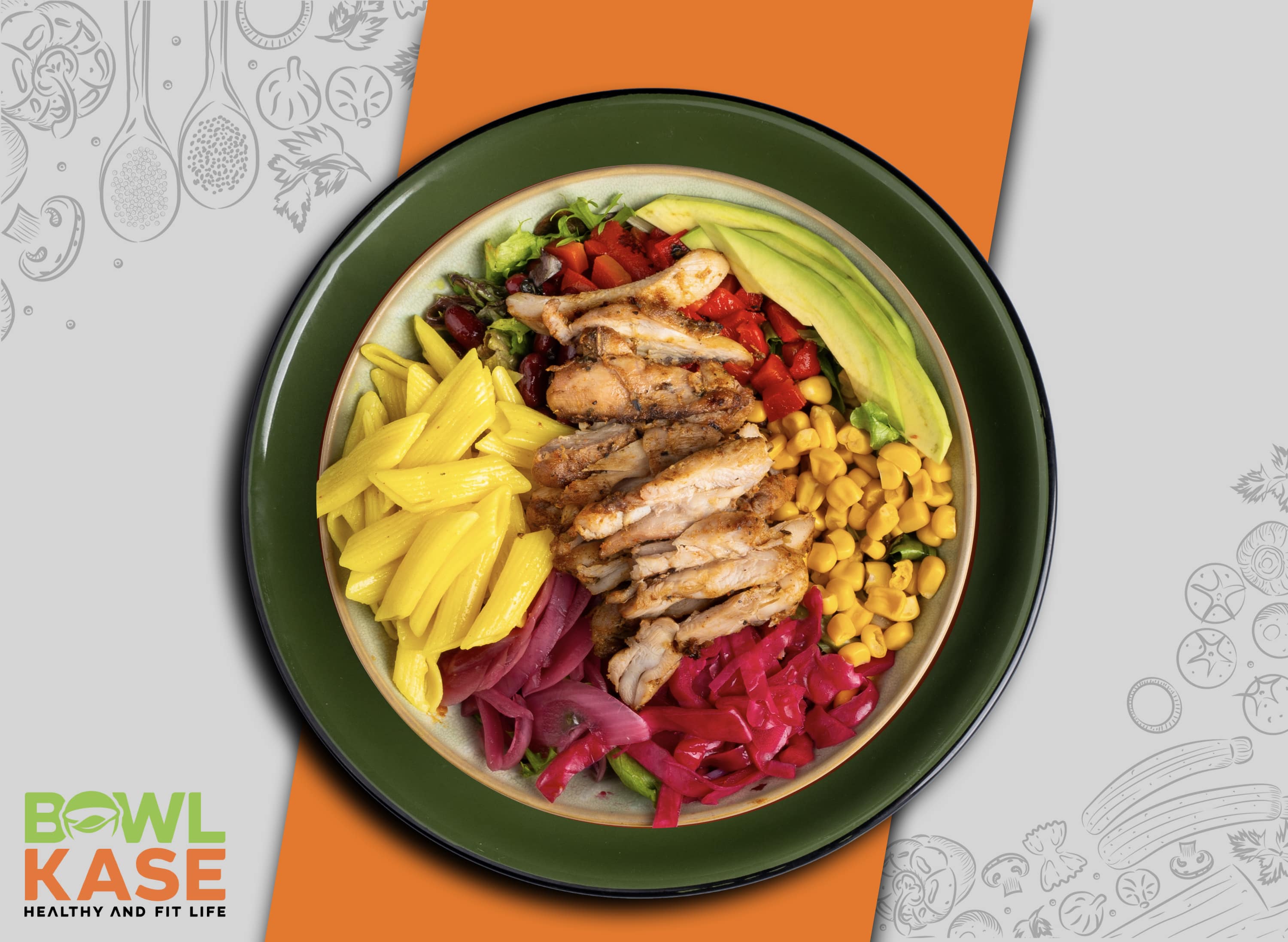 Tavuklu Makarnalı Bowl Kase